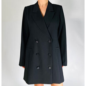 Good American Blazer Dress Black Tuxedo Dress 4